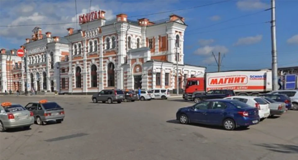 Вокзальная площадь на станции Калуга-1
