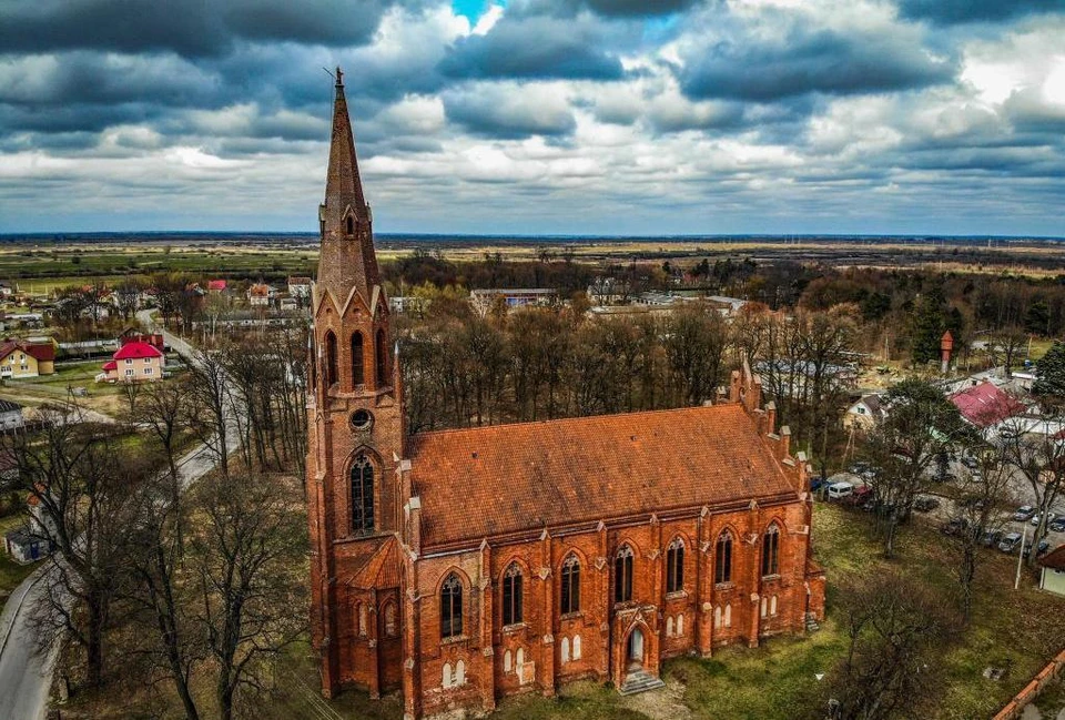Сохранившаяся кирха в Славске – в прошлом лютеранская церковь, ее построили в XVII веке.
