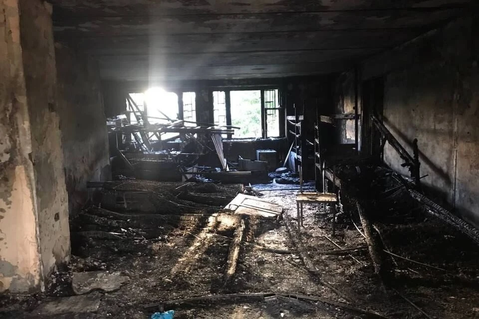 В пожаре погибли восемь человек