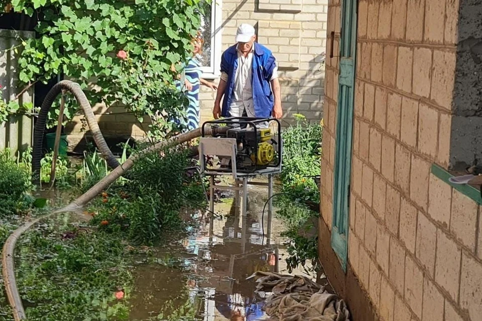 Из-за обильных дождей в районе подтопило 483 двора и 306 домов Фото: t.me/rsinyagovskij