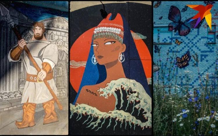 Семь самых масштабных граффити Ижевска: три богатыря, богини и знаменитость