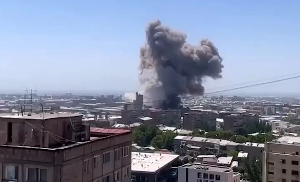 Взрыв в торговом центре в Ереване