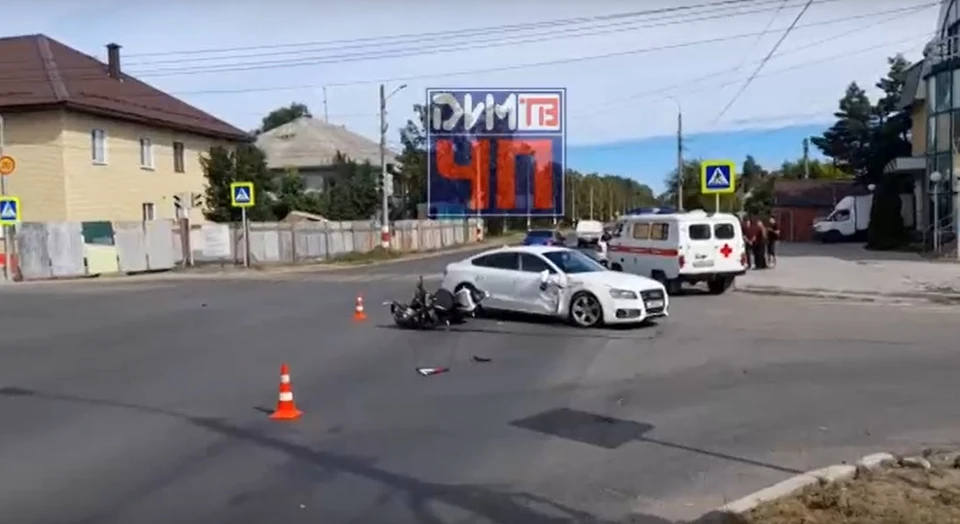 В Димитровраде водитель на «Ауди» сбил ульяновца на мотоцикле