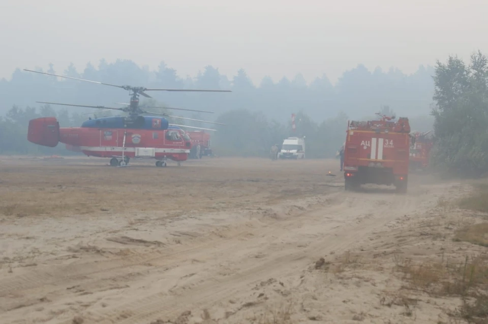 Причиной лесных пожаров в Рязанской области в 2022 году могли стать сухие грозы. Фото: ГУ МЧС России по Рязанской области.
