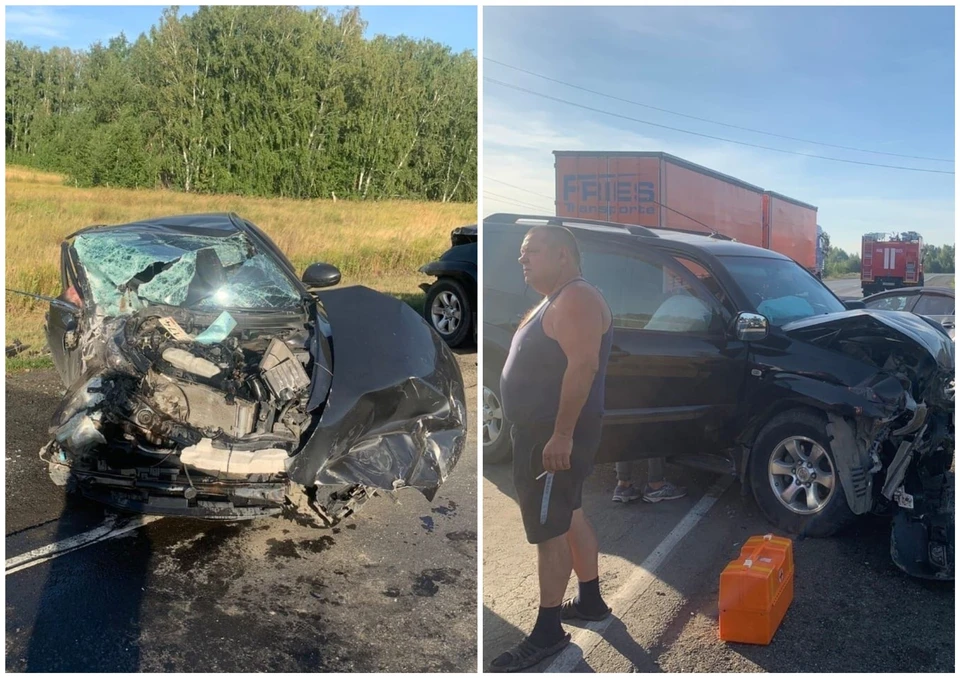 Land Cruiser потребуется серьезный ремонт, а Mazda превратилась в груду металла. Фото: Управление ГИБДД по Челябинской области