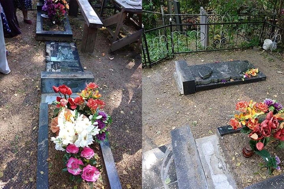 Подростки устроили погром на кладбище Фото: читательница ТИА