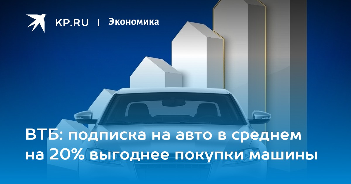 Втб машина по подписке