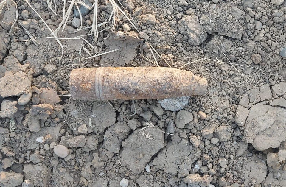 Боеприпас уничтожили на месте накладным зарядом Фото: пресс-служба ГУ Росгвардии по республике Адыгея