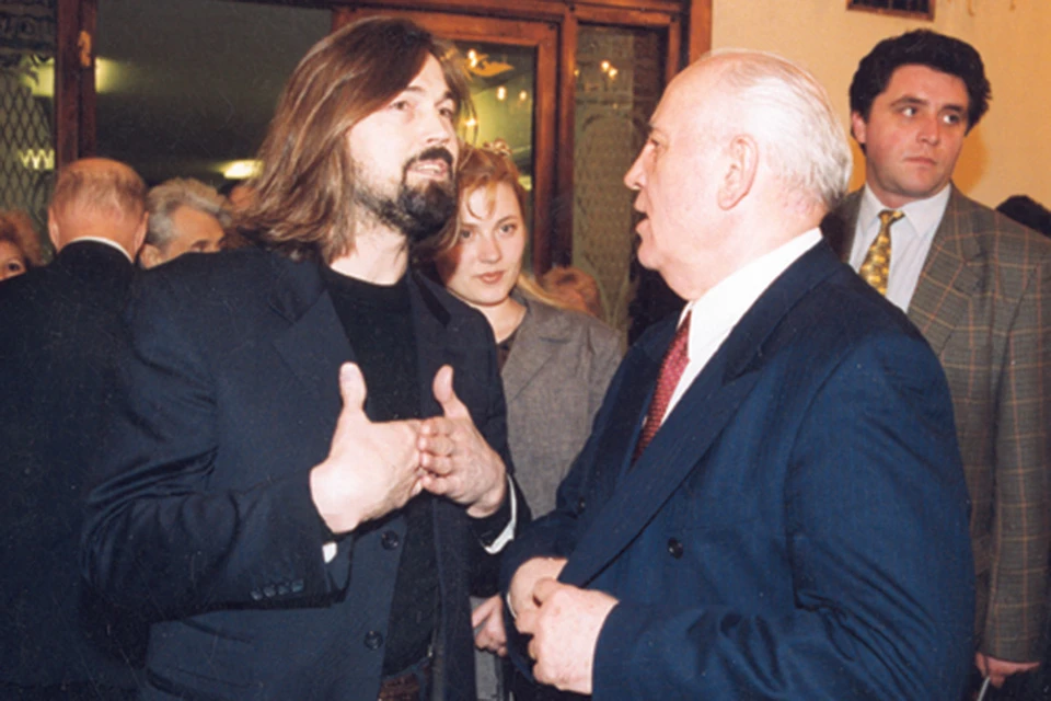 Никас Сафронов и Михаил Горбачев. Фото из личного архива