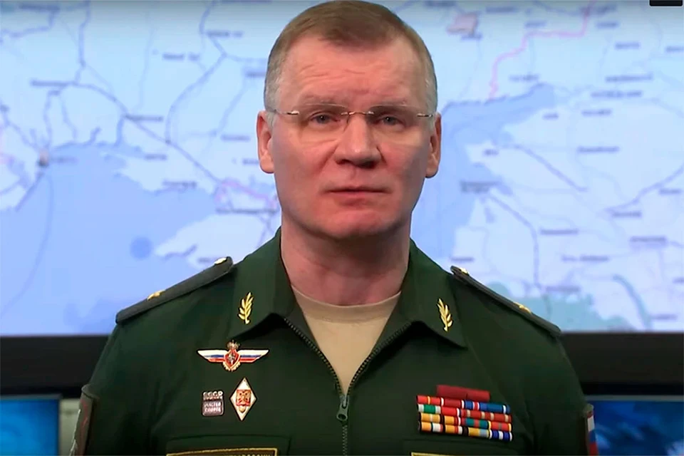Официальный представитель Минобороны Игорь Конашенков. Фото: кадр из видео.