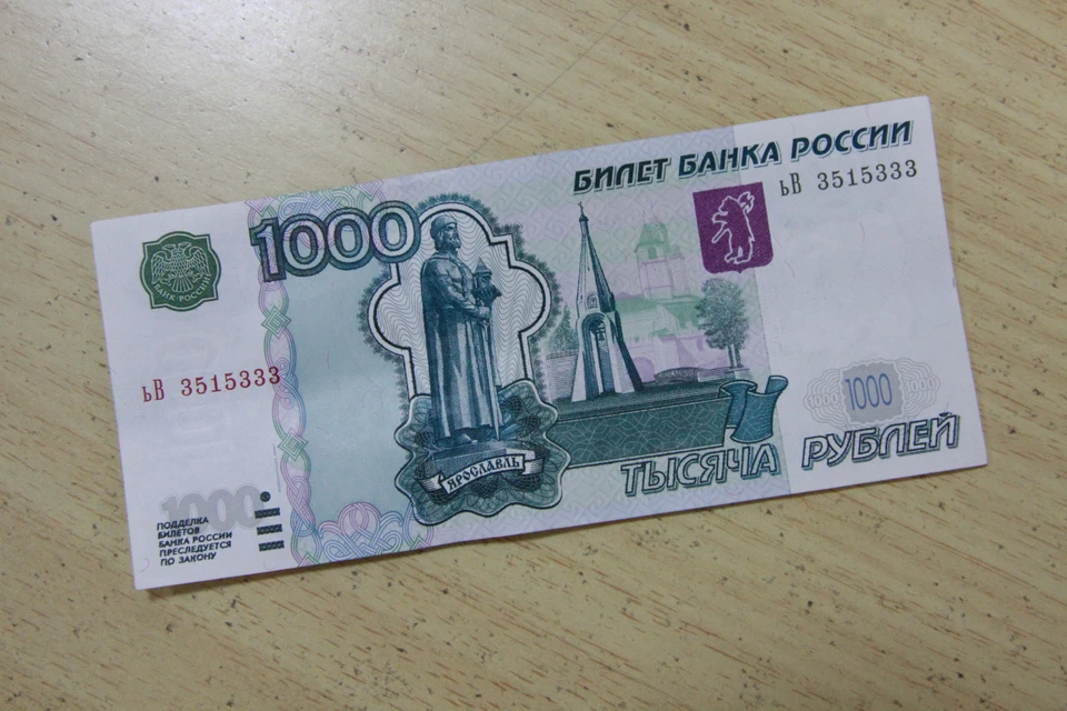 Девочка протянула тысячу рублей