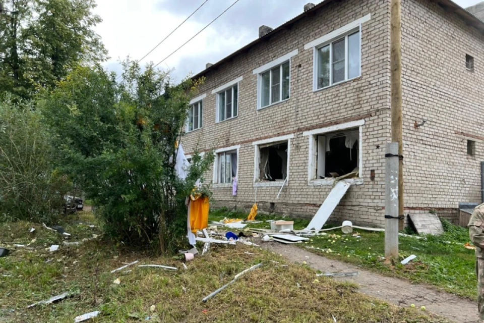 Инцидент произошел в одном из жилых домов по улице Ленина. Фото: ГУ МЧС по Кировской области