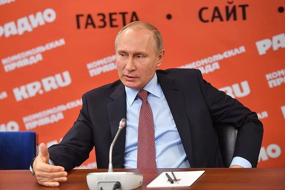 Путин поздравил москвичей с Днем города
