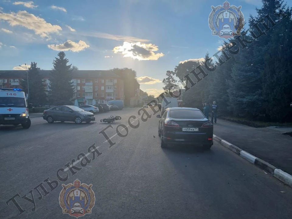 В Узловой Тульской области 15-летнего мопедиста сбил Kia Rio