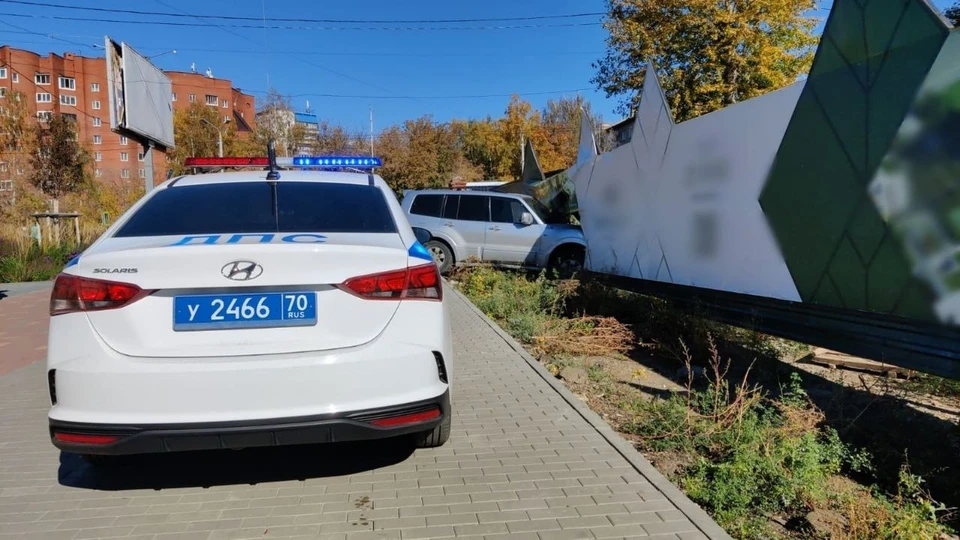 Инцидент произошел на улице Пушкина днем 23 сентября. Фото: Telegram-канал "Томская полиция".