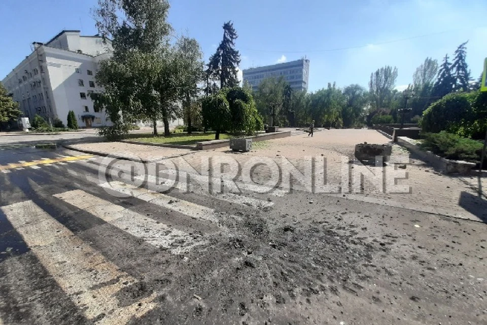 Украинские боевики продолжают обстреливать центральный район Донецка (архивное фото). Фото: t.me/dnronline