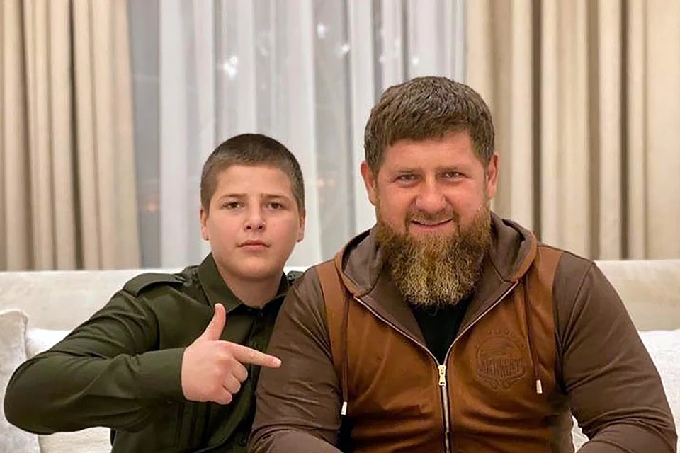 Адам Кадыров с отцом