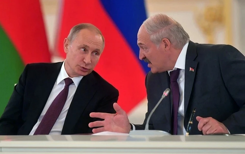Владимир Путин и Александр Лукашенко