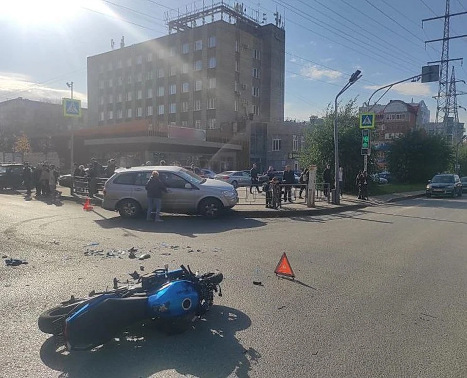 28-летняя мотоциклистка травмирована