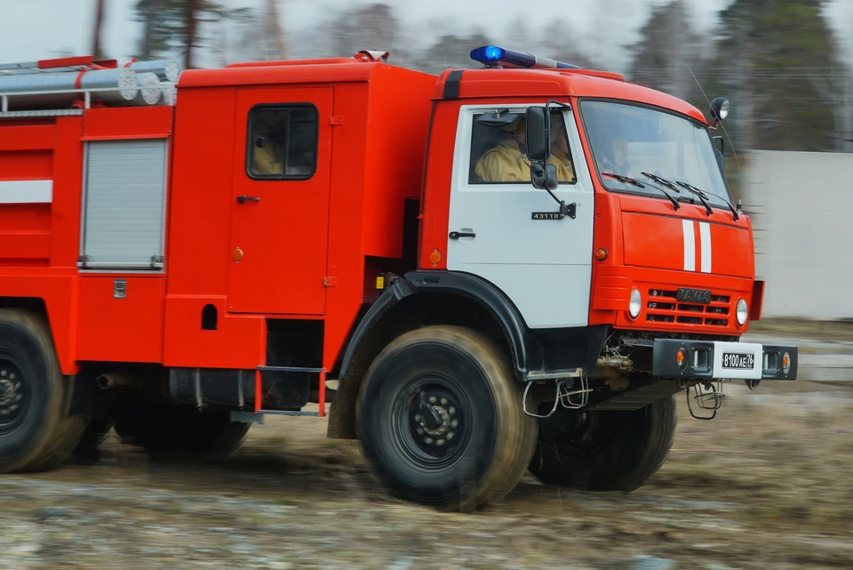 Площадь пожара составила 100 кв. м.