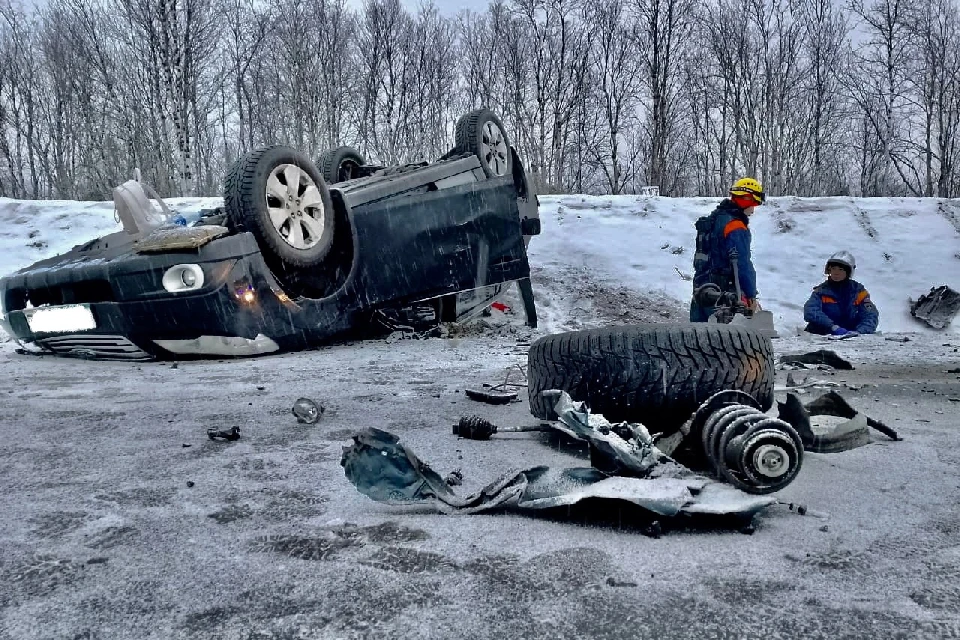 Обстоятельства аварии устанавливаются. Фото: ГУ МЧС по Мурманской области