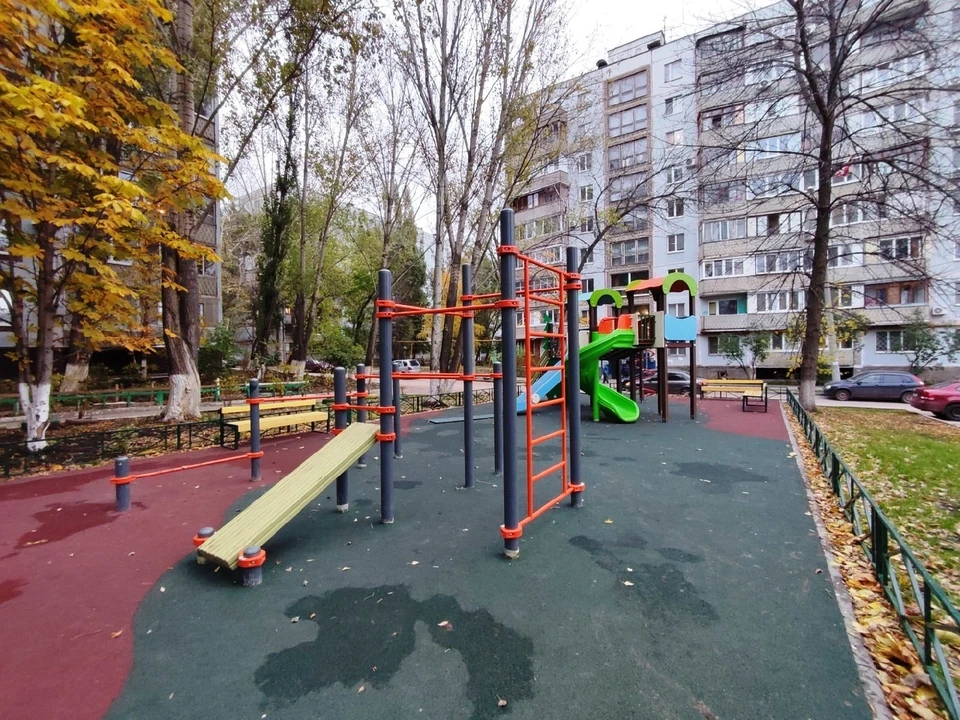 Так выглядит обновленная детская площадка. Фото: администрация Самары.