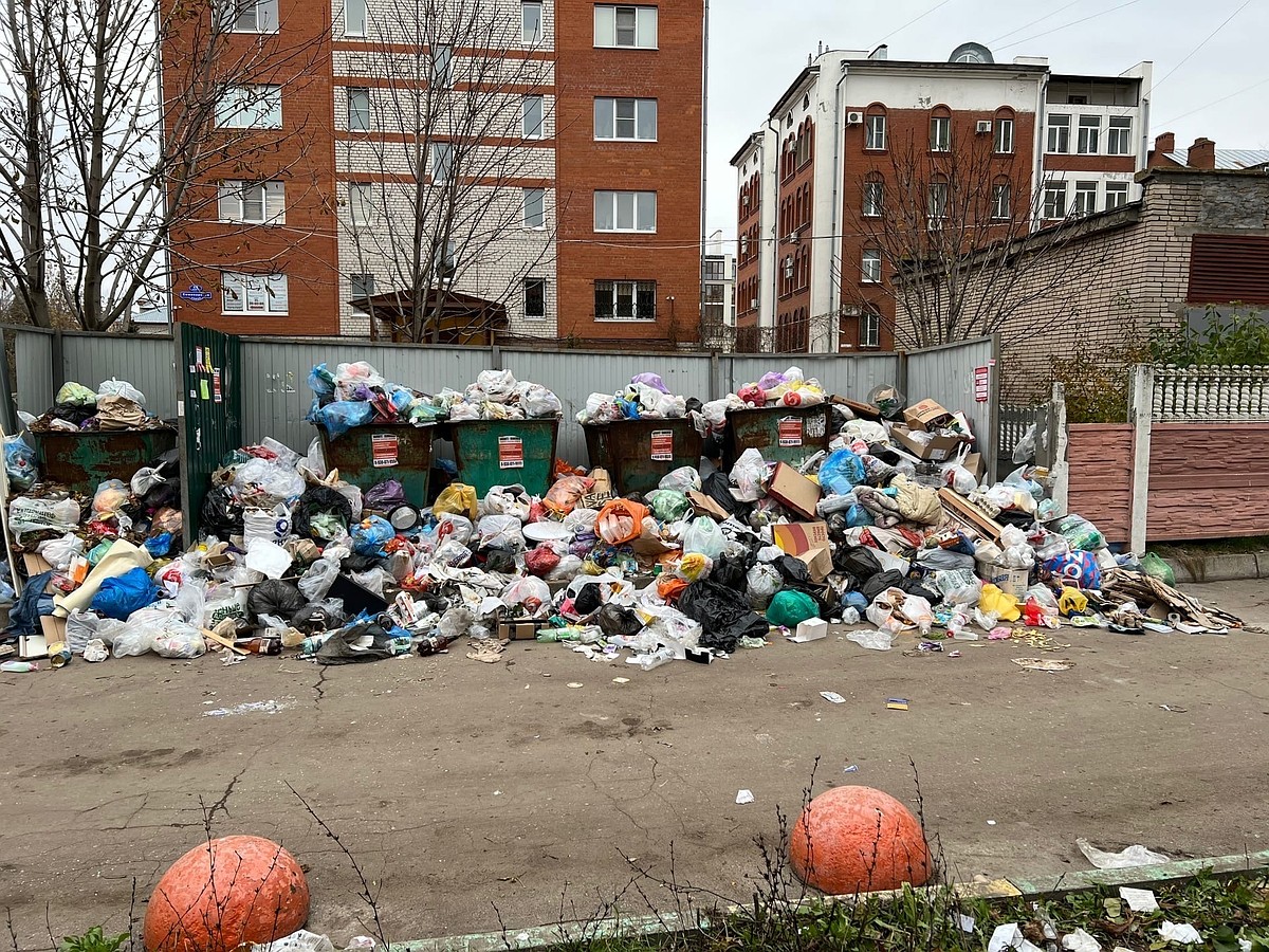 Дворы на улице Семинарской в центре Рязани забиты мусором и помоями - KP.RU