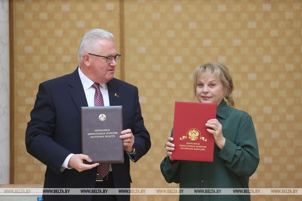 Игорь Карпенко и Элла Памфилова. Фото: БелТА