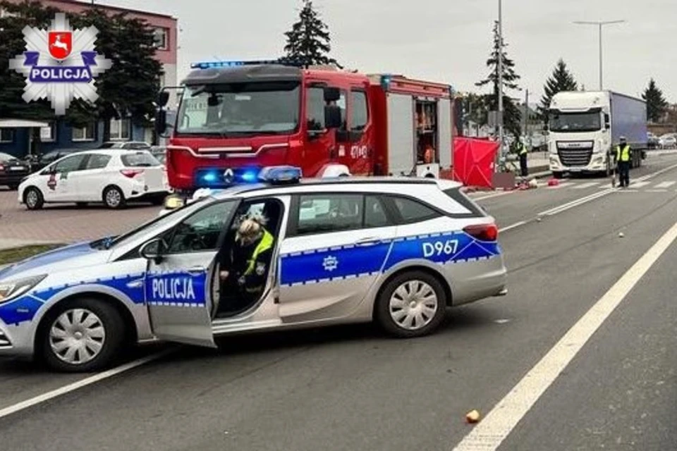 В Польше 34-летний белорус на фуре насмерть сбил велосипедистку. Фото: lubelska.policja.gov.pl