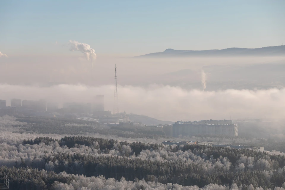 В воздухе Красноярска выявили сероводород, взвешенные частицы и оксид азота