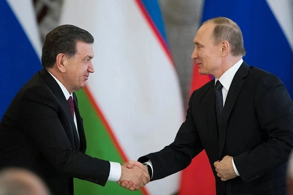 Путин обсудил с президентом Узбекистана Мирзиеевым торгово-экономическое сотрудничество