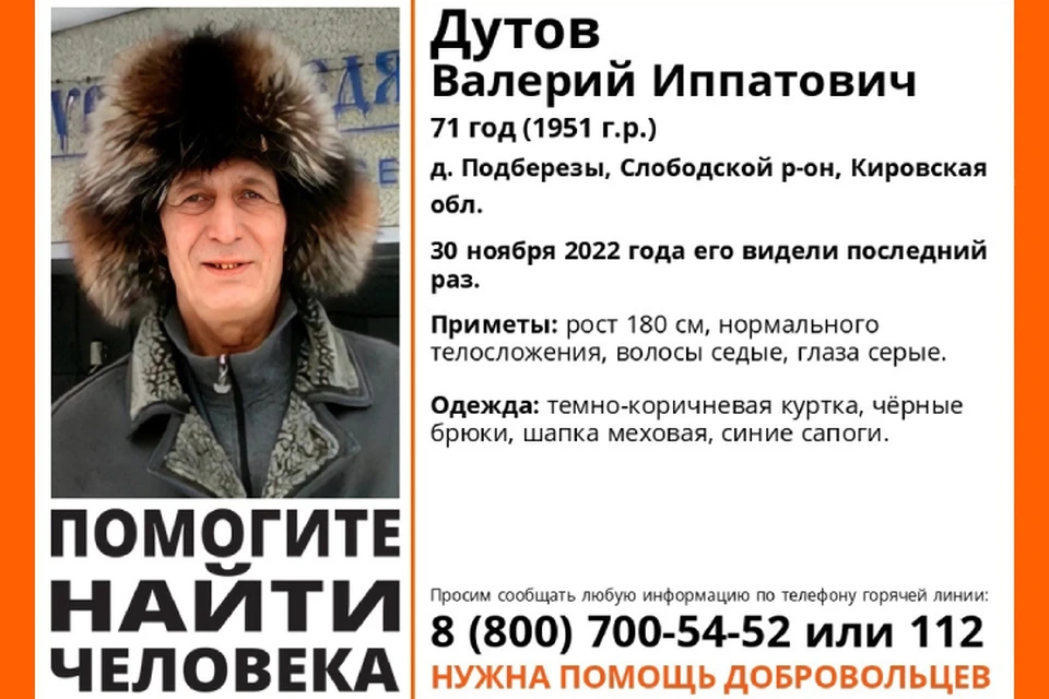 Волонтеры просят кировчан помочь в поисках. Фото: vk.com/lizaalert_kirov