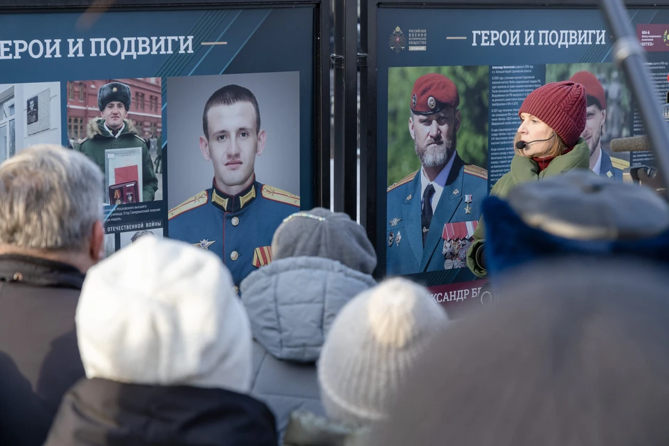 На Гоголевском бульваре в Москве отрылась выставка «Герои и подвиги». Фото пресс-службы РВИО