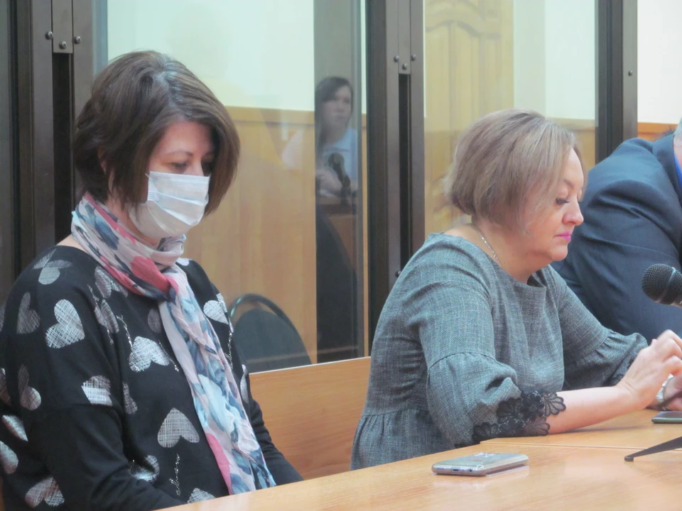 Марина Якушева и Надежда Туманова на суде по делу Анны Бобриковой.