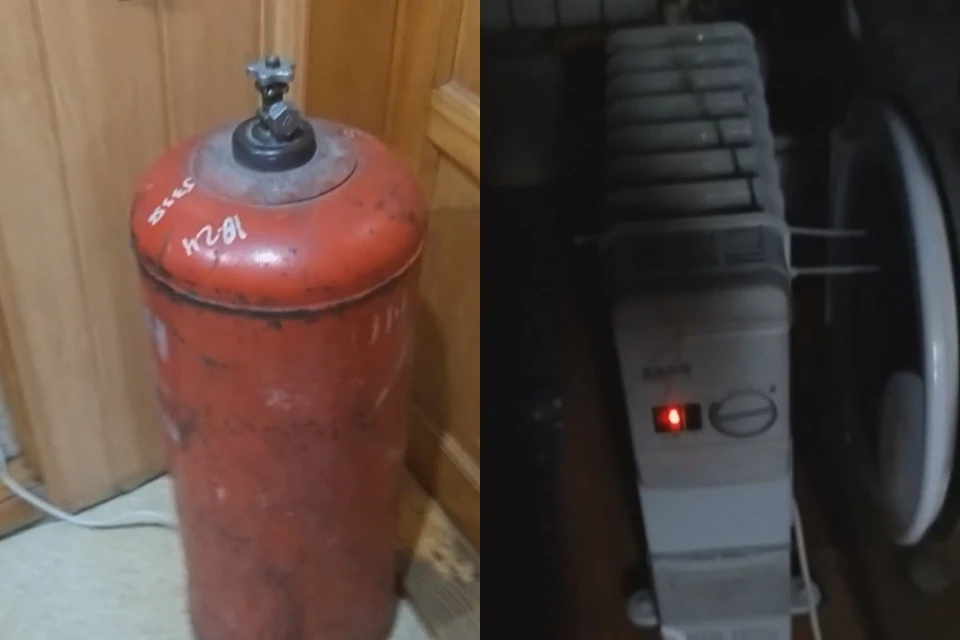 В Новосибирске жители частного сектора обложились обогревателями и газовыми баллонами, оставшись без отопления на 3 дня. Фото: стоп-кадры.
