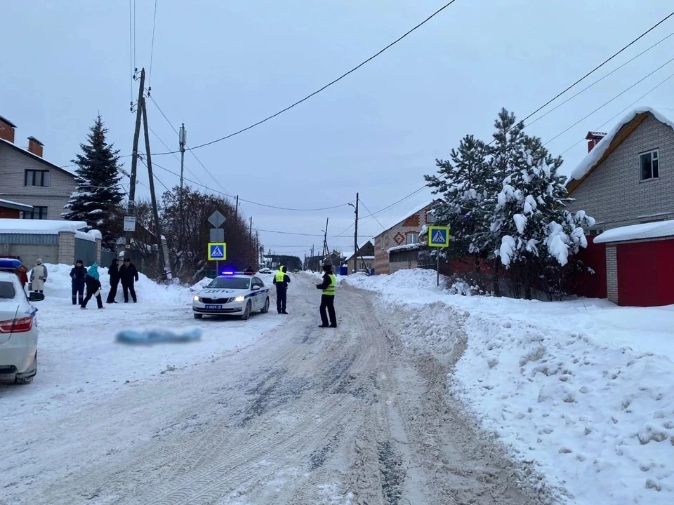 Девушка переходила дорогу по нерегулируемому пешеходному переходу. Фото: 1 отдел УГИБДД МВД по Удмуртии