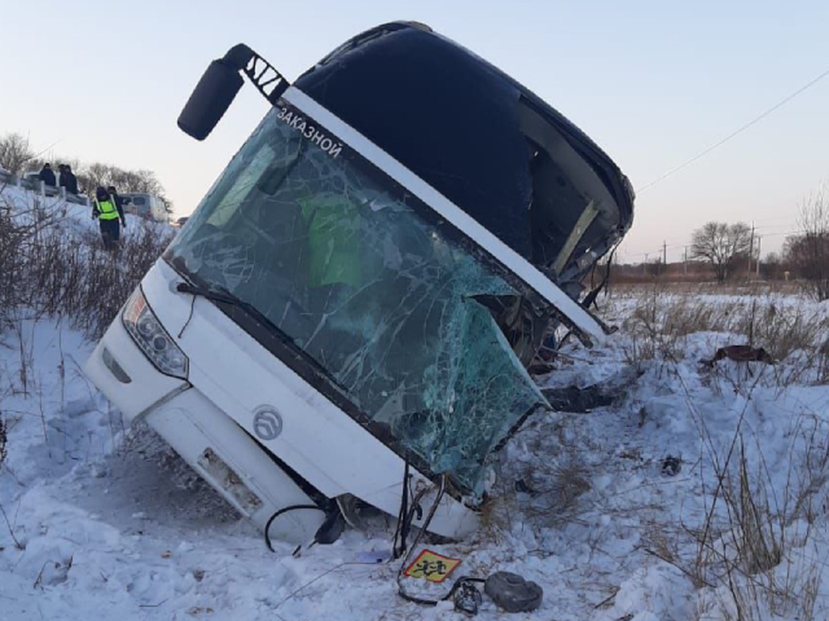 ДТП с автобусом на трассе Хабаровск - Комсомольск: что известно на 16  декабря - KP.RU