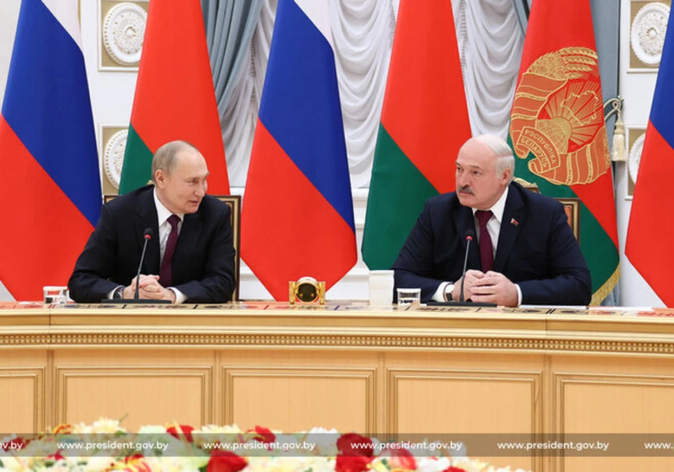 Путин и Лукашенко встретились в Минске. Фото: president.gov.by