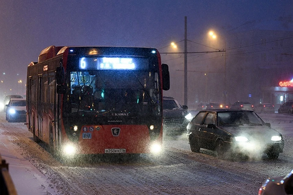 В Рождество Христово с 01.30 будут поданы троллейбус №2 и автобусы №6, 10а, 15, 23, 30. Фото: Денис Гордийко, пресс-служба мэрии Казани