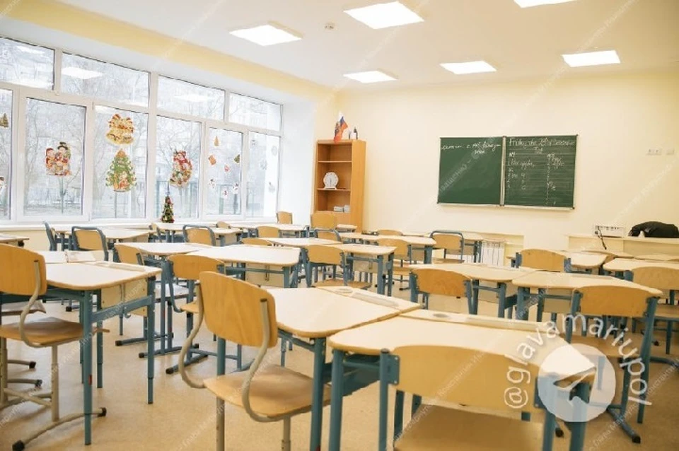 В Мариуполе восстановили школу на 17-м микрорайоне. Фото: ТГ/Иващенко