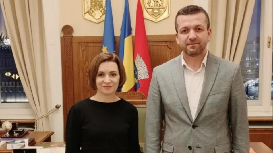 Майя Санду встретилась с мэром румынского города Орадя (Фото: tv8.md).