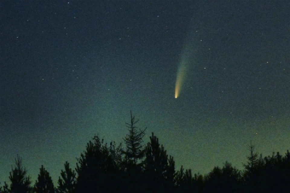 Минимальное расстояние до Земли в 42 млн километров комета достигнет в начале февраля. Фото Надежды Лапыренок.