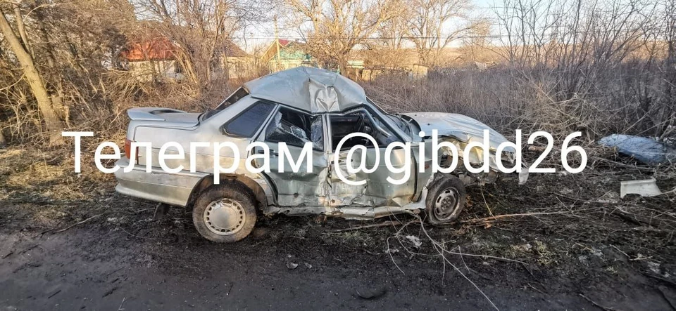 Авария произошла в Изобильненском округе. Фото: Госавтоинспекция Ставрополья.