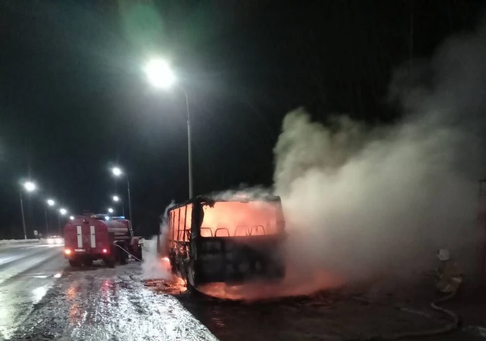 Прокуратура организовала проверку из-за возгорания автобуса в Чкаловске.