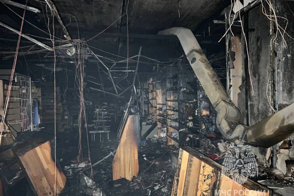 МЧС: короткое замыкание стало причиной пожара в ТЦ «Миг» в Иркутске