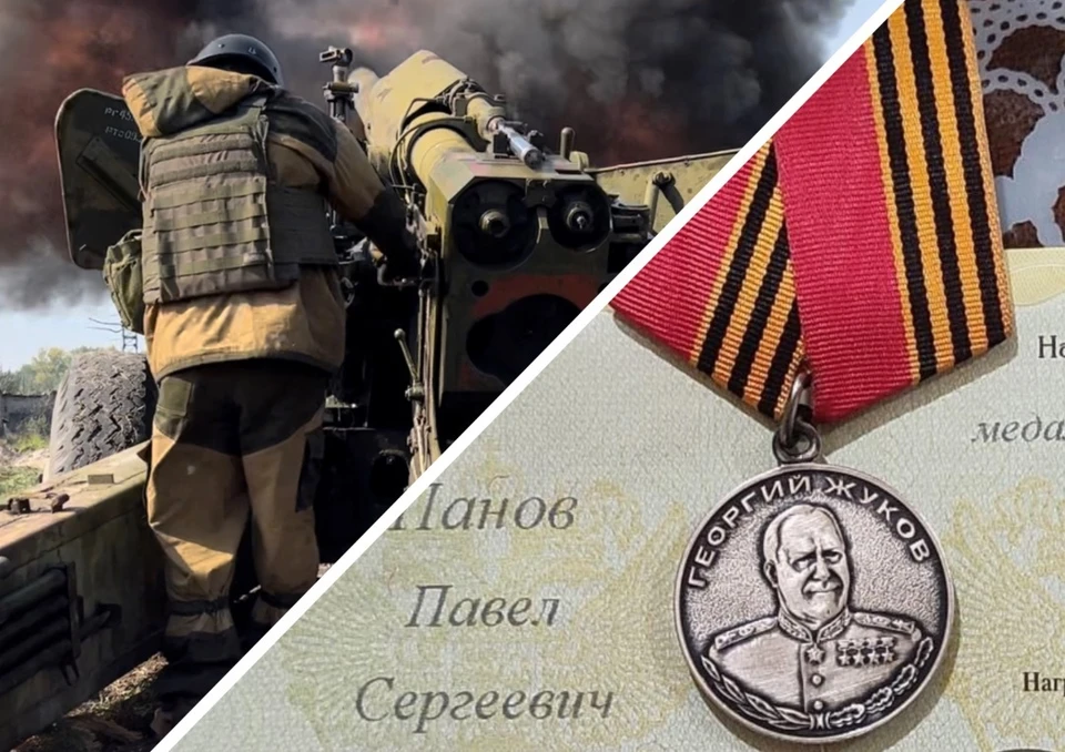 Медалью Жукова Павел был награжден за Лисичанск. Фото: КОЦ Александр/предоставлено Ириной Крючковой