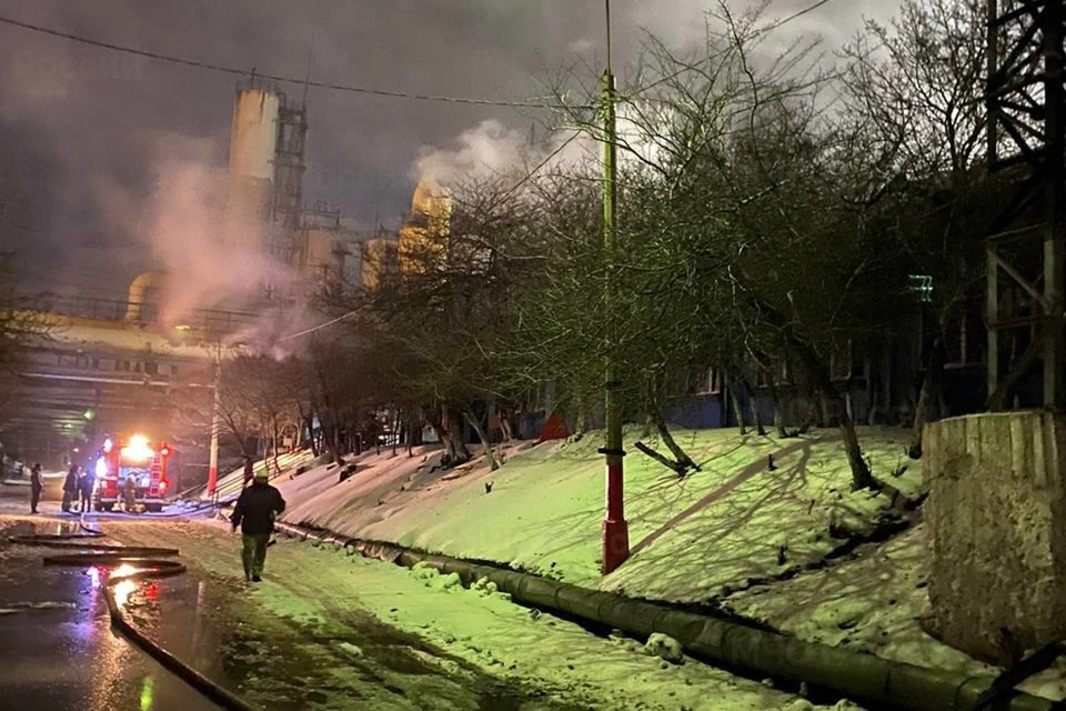 Пожар на коксохимическом заводе в Москвоской области локализован. Фото: МЧС.