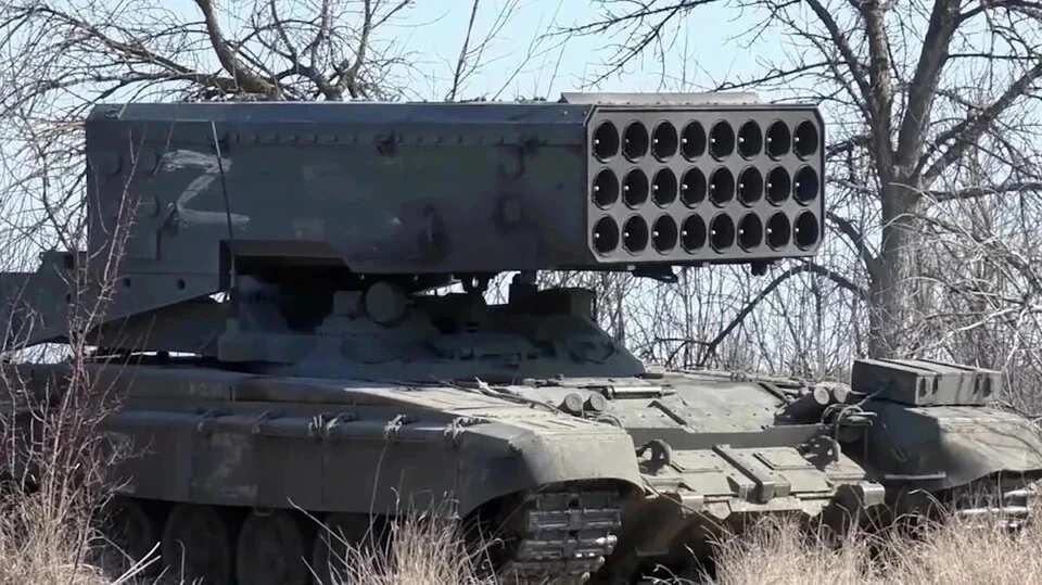 Российские военные начали занимать окраины Красногоровки Фото: кадр из видео