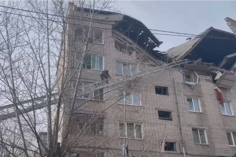 В МЧС назвали причину взрыва в пятиэтажке в Чите 9 марта 2023. Фото: правительство Забайкальского края