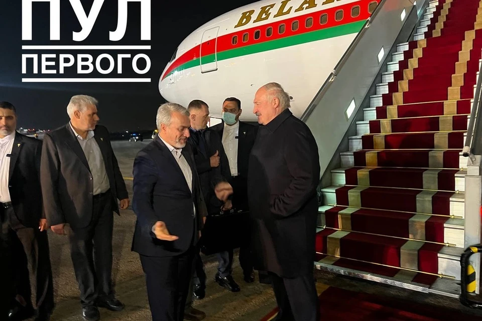 Лукашенко прилетел с официальным визитом в Иран. Фото: телеграм-канал «Пул Первого»